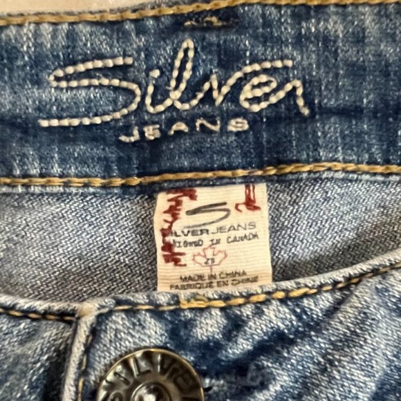 Silver Jeans Francis LOW RISE/FLARE LIGHT WASH SLIGHTLY DISTRESSED 29/33 NWOT - Picture 8 of 8